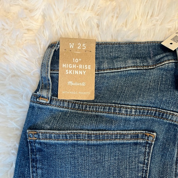 NWT Madewell 10" high-rise skinny jeans in foregate wash: knee-rip edition 25 - Picture 8 of 8